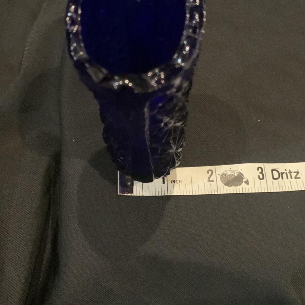 Vintage Cobalt Blue Glass Boot - Picture 10 of 10